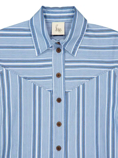 Paula Striped-pattern Shirt In Blue