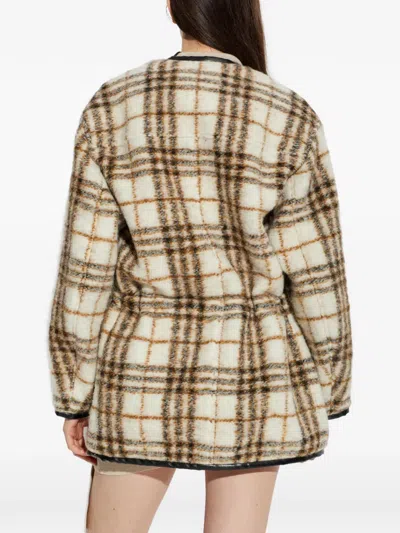 Isabel Marant Étoile Check Patterned Ullana Jacket In Brown