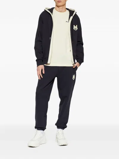 Moncler Logo-patch Track Pants In Blue