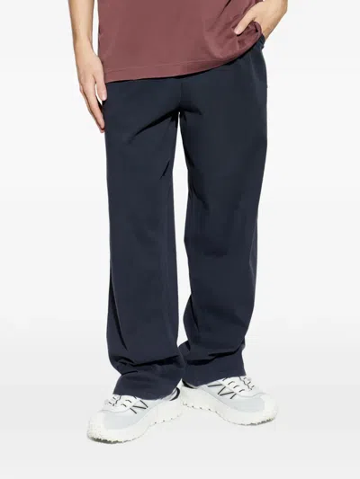 Moncler Patch-pocket Trousers In Blue