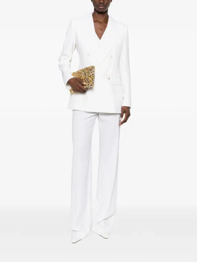 Max Mara Double-breasted Suit In White