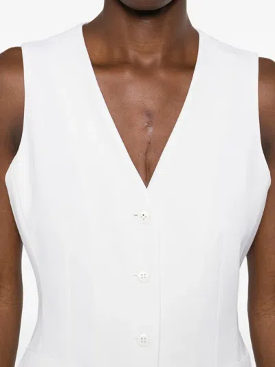 Max Mara Double-breasted Suit In White