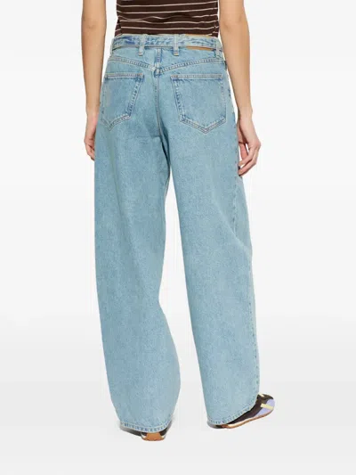 Samsoe & Samsoe Saharper Belted Denim Jeans In Blue