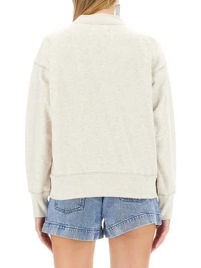 Isabel Marant Étoile Isabel Marant Etoile Melange Sand Cotton Blend Moby Sweatshirt In Metallic