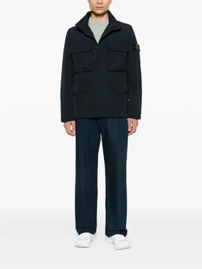 Stone Island Ribbed Crew-neck Sweater In Green