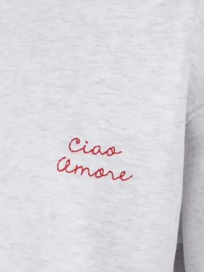 Giada Benincasa Logo-embroidery Sweatshirt In Gray