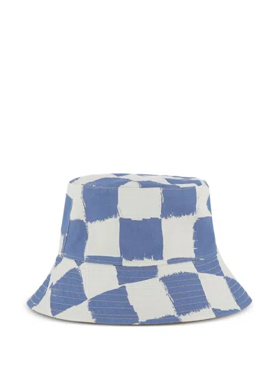 Marc Jacobs Reversible Check Bucket Hat In Multi