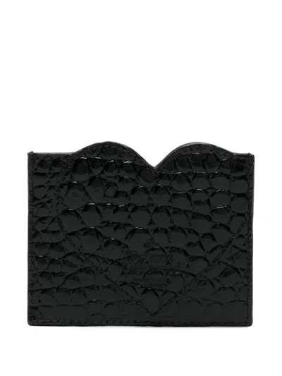 Vivienne Westwood Orb-embossed Cardholder In Black
