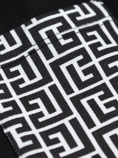 Balmain Pattern-pocket Track Pants In Blue