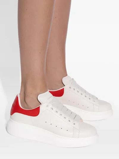 Alexander Mcqueen Lace-up Platform Sneakers In White