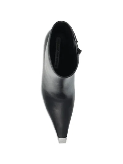 Alexander Wang Ferrara Pointed-toe Leather Boots In Black