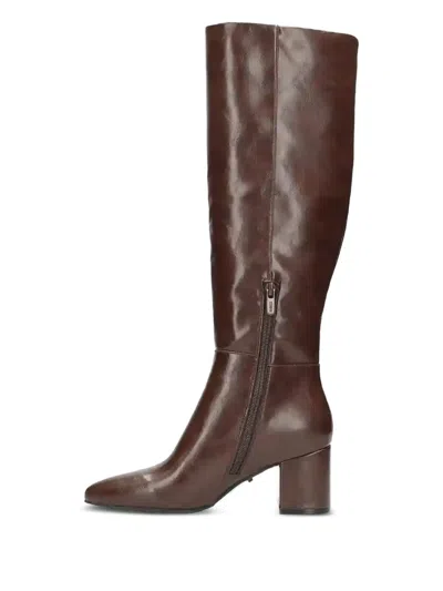 Mexx Pluck Mila Pointed-toe Boots In Brown