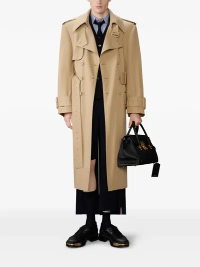 Thom Browne Striped Blazer In Blue