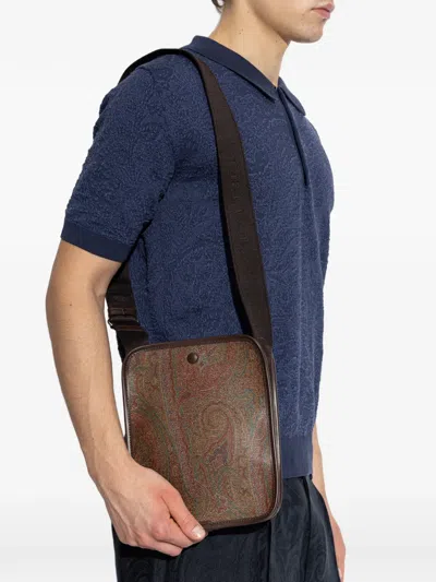 Etro Paisley Jacquard Messenger Bag In Multi