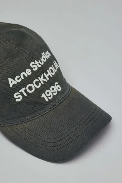 Acne Studios Logo Cap With Embroidered Logo In Black