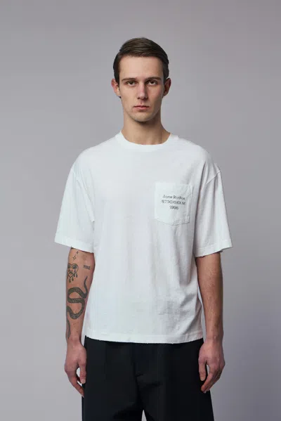 Acne Studios Logo T-shirt In White