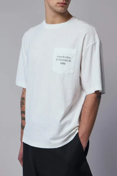 Acne Studios Logo T-shirt In White
