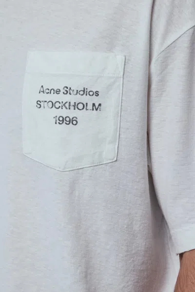 Acne Studios Logo T-shirt In White