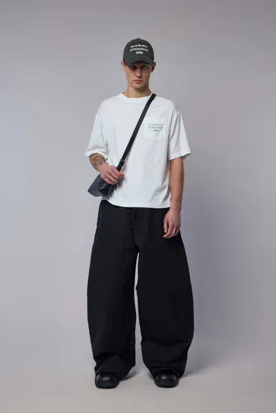 Acne Studios Logo T-shirt In White