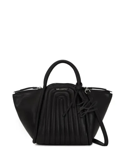 Karl Lagerfeld Wellen Tote In Black
