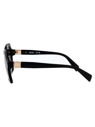 Liu •jo Liu Jo Black Acetate Sunglasses In Black