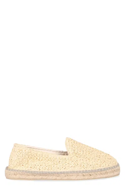 Manebi Raffia Espadrilles In Neutral