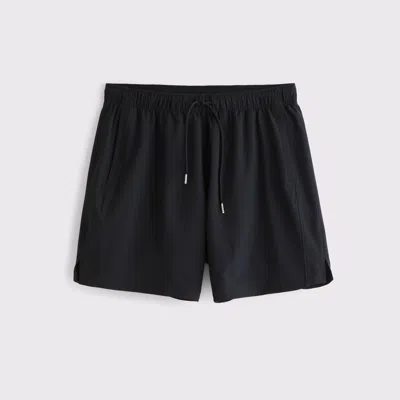 Abercrombie & Fitch Ypb Motiontek Athletic Fit Unlined Training Short In Black