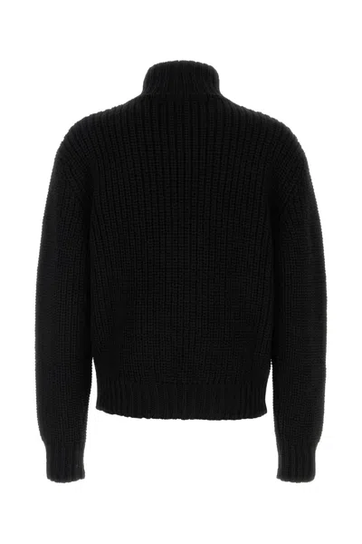 Namacheko Evan Cardigan Wool High Collar In Blue