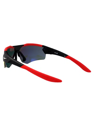 Nike Half Frame Sunglasses In Red