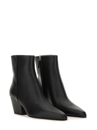 Paris Texas Black Leather Boots In Black