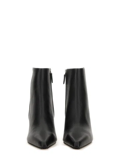 Paris Texas Black Leather Boots In Black
