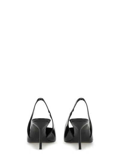 Paris Texas Black Leather High Heels In Black