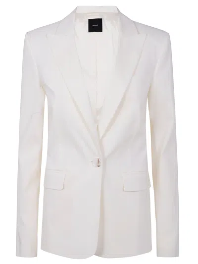 Pinko Equilibrata Linen Blazer In White
