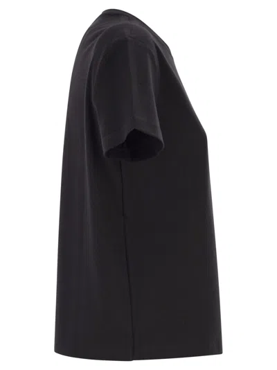 Max Mara Short-sleeved T-shirt In Black