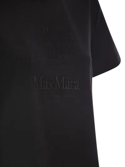 Max Mara Short-sleeved T-shirt In Black
