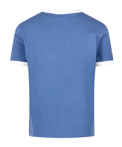 A.p.c. Contrast T-shirt In Blue