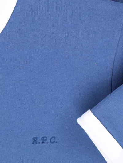 A.p.c. Contrast T-shirt In Blue
