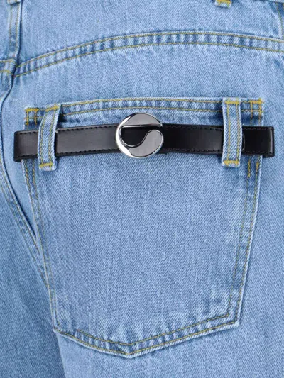 Coperni Jeans With Belt Loops In Blue