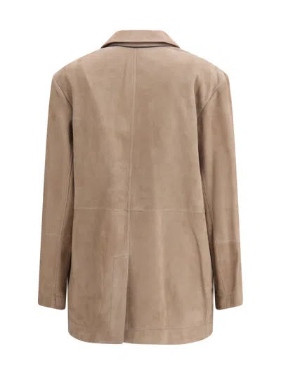 Brunello Cucinelli Single Breasted Jacket In Neutral