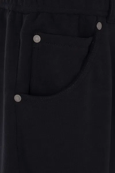Brunello Cucinelli French Terry Track Trousers In Black