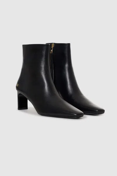 Anine Bing Jayden Square-toe Ankle Boots In Black