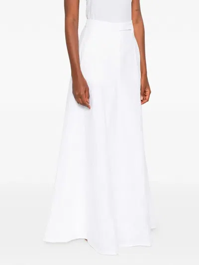 Brunello Cucinelli Flared Maxi Skirt In White