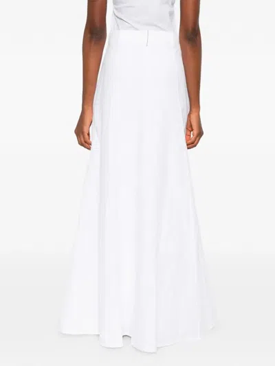 Brunello Cucinelli Flared Maxi Skirt In White