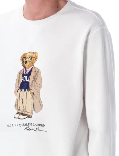 Polo Ralph Lauren Polo Bear Fleece Pullover In White