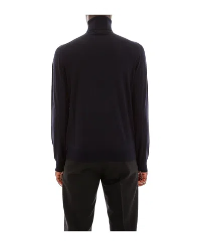 Prada Turtleneck Knitted Pullover In Black