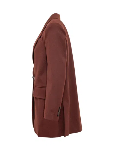 Max Mara Single-breasted Blazer Jackets Bordeaux In Burgundy