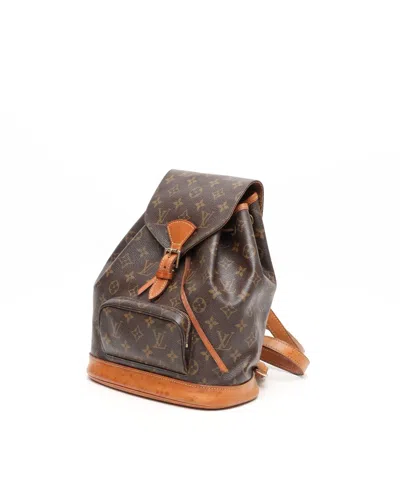Louis Vuitton Monogram Montsouris Mm Backpack In Brown