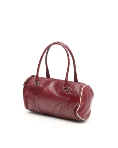Prada Bowler Bag In Red