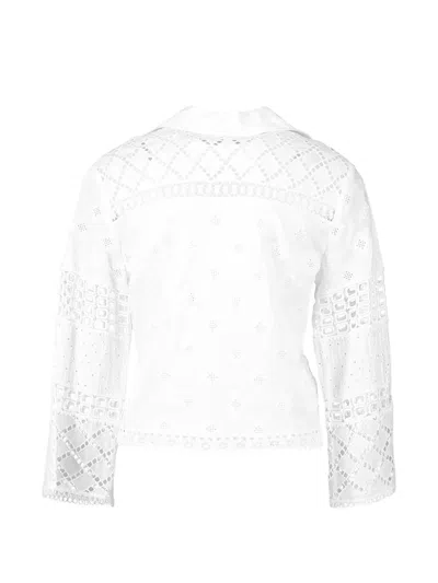 Temptation Positano Embroidered Blouse In White
