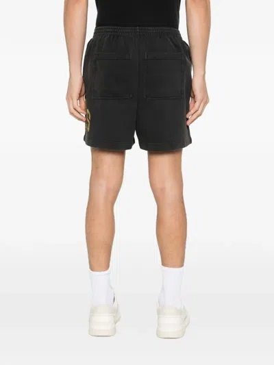 Represent Logo-print Track Shorts In Black